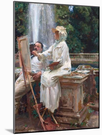 The Fountain, Villa Torlonia, Frascati, Italy by John Singer Sargent-John Singer Sargent-Mounted Giclee Print