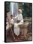 The Fountain, Villa Torlonia, Frascati, Italy by John Singer Sargent-John Singer Sargent-Framed Stretched Canvas