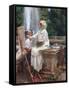 The Fountain, Villa Torlonia, Frascati, Italy by John Singer Sargent-John Singer Sargent-Framed Stretched Canvas