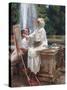 The Fountain, Villa Torlonia, Frascati, Italy by John Singer Sargent-John Singer Sargent-Stretched Canvas