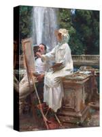 The Fountain, Villa Torlonia, Frascati, Italy by John Singer Sargent-John Singer Sargent-Stretched Canvas