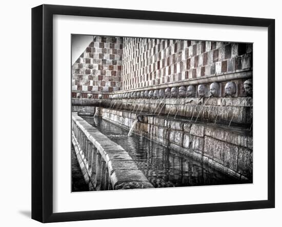 The Fountain with the 99 Spouts-Andrea Costantini-Framed Photographic Print