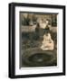 The Fountain-Clarence Henry White-Framed Giclee Print