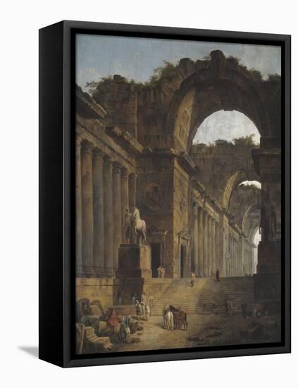 The Fountains, 1787-88-Hubert Robert-Framed Stretched Canvas