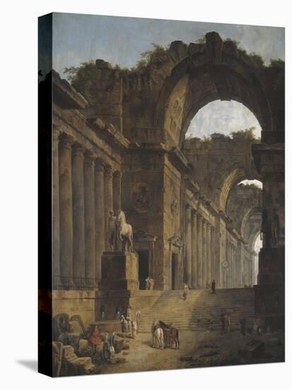 The Fountains, 1787-88-Hubert Robert-Stretched Canvas
