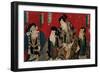 The Four Actors of the Kabuki's Theater-Kuniyoshi Utagawa-Framed Premium Giclee Print