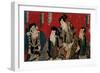 The Four Actors of the Kabuki's Theater-Kuniyoshi Utagawa-Framed Premium Giclee Print