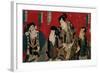 The Four Actors of the Kabuki's Theater-Kuniyoshi Utagawa-Framed Giclee Print