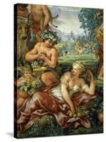 The Four Ages of Life Frescos, the Silver Age-Pietro da Cortona-Stretched Canvas