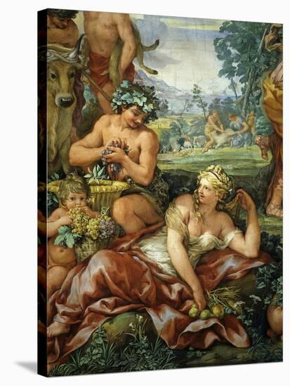 The Four Ages of Life Frescos, the Silver Age-Pietro da Cortona-Stretched Canvas