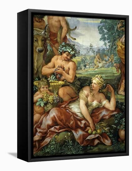 The Four Ages of Life Frescos, the Silver Age-Pietro da Cortona-Framed Stretched Canvas