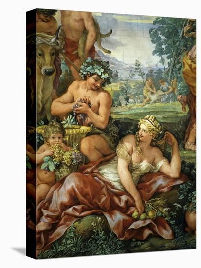 The Four Ages of Life Frescos, the Silver Age-Pietro da Cortona-Stretched Canvas
