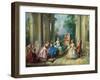 The Four Ages of Man: Childhood, C.1735 (Oil on Canvas)-Nicolas Lancret-Framed Giclee Print
