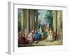 The Four Ages of Man: Childhood, C.1735 (Oil on Canvas)-Nicolas Lancret-Framed Giclee Print