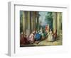 The Four Ages of Man: Childhood, C.1735 (Oil on Canvas)-Nicolas Lancret-Framed Giclee Print