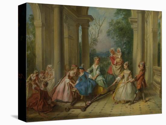 The Four Ages of Man: Childhood, Ca 1735-Nicolas Lancret-Stretched Canvas