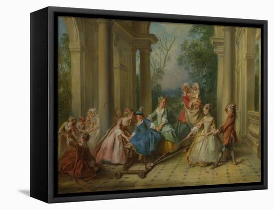 The Four Ages of Man: Childhood, Ca 1735-Nicolas Lancret-Framed Stretched Canvas