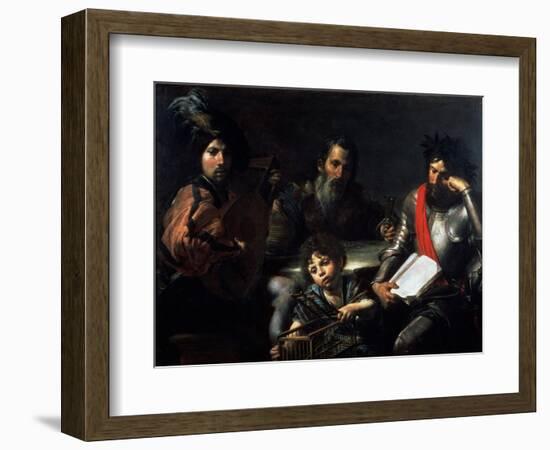 The Four Ages of Man, circa 1626-7-Valentin de Boulogne-Framed Giclee Print