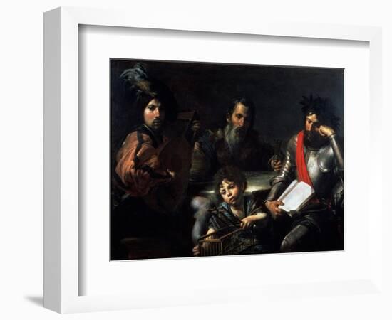 The Four Ages of Man, circa 1626-7-Valentin de Boulogne-Framed Giclee Print