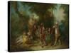 The Four Ages of Man: Maturity, Ca 1735-Nicolas Lancret-Stretched Canvas