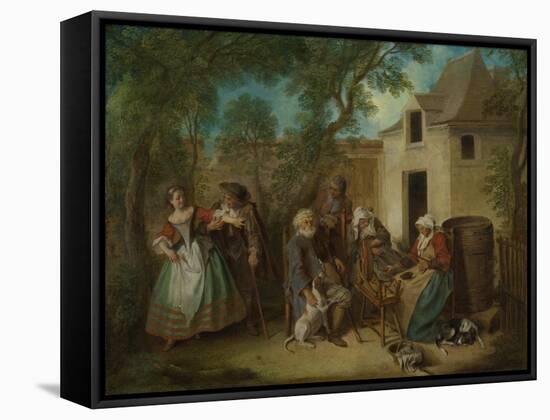 The Four Ages of Man: Old Age, Ca 1735-Nicolas Lancret-Framed Stretched Canvas