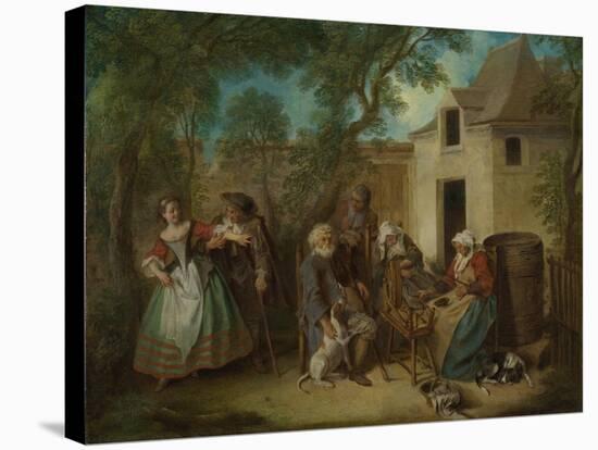 The Four Ages of Man: Old Age, Ca 1735-Nicolas Lancret-Stretched Canvas