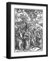 The Four Angels Holding the Winds, 1498-Albrecht Durer-Framed Giclee Print