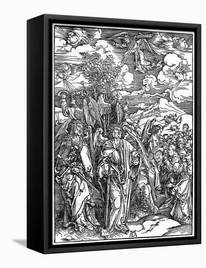 The Four Angels Holding the Winds, 1498-Albrecht Durer-Framed Stretched Canvas