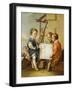 The Four Arts - Architecture-Carle van Loo-Framed Giclee Print