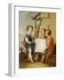 The Four Arts - Architecture-Carle van Loo-Framed Giclee Print