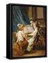 The Four Arts - Music-Carle van Loo-Framed Stretched Canvas