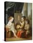 The Four Arts - Painting-Carle van Loo-Stretched Canvas