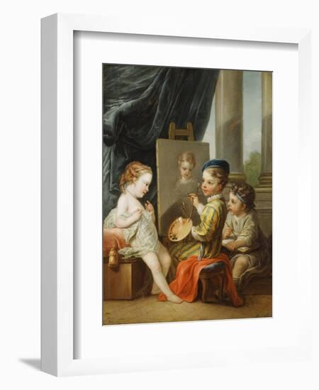 The Four Arts - Painting-Carle van Loo-Framed Giclee Print