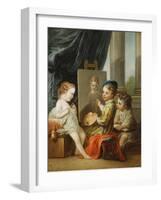 The Four Arts - Painting-Carle van Loo-Framed Giclee Print