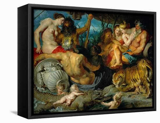 The Four Continents, Around 1615-Peter Paul Rubens-Framed Stretched Canvas