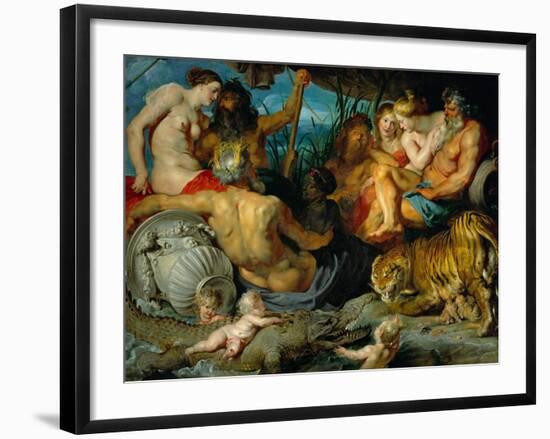 The Four Continents, Around 1615-Peter Paul Rubens-Framed Giclee Print