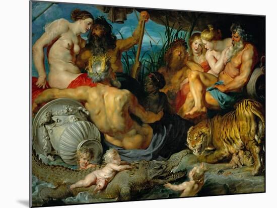 The Four Continents, Around 1615-Peter Paul Rubens-Mounted Giclee Print