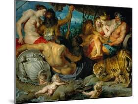 The Four Continents, Around 1615-Peter Paul Rubens-Mounted Giclee Print