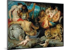 The Four Continents, c.1620-Peter Paul Rubens-Mounted Premium Giclee Print