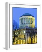 The Four Courts at Dusk, Dublin, Ireland-Jean Brooks-Framed Photographic Print