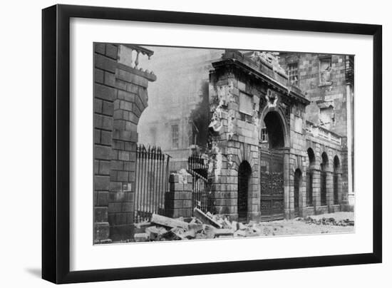 The Four Courts Bombarded, Dublin, Ireland, July 1922-null-Framed Giclee Print