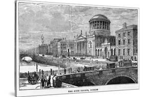 The Four Courts, Dublin, 19th Century-null-Stretched Canvas