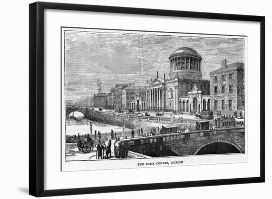 The Four Courts, Dublin, 19th Century-null-Framed Giclee Print