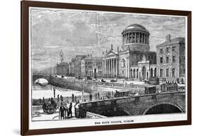 The Four Courts, Dublin, 19th Century-null-Framed Giclee Print