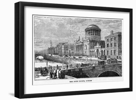 The Four Courts, Dublin, 19th Century-null-Framed Giclee Print