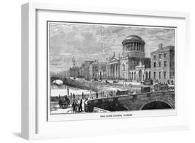 The Four Courts, Dublin, 19th Century-null-Framed Giclee Print