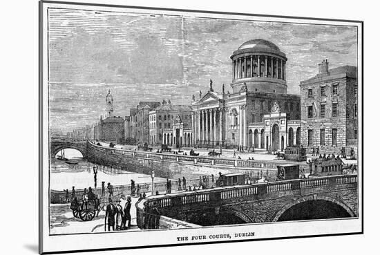 The Four Courts, Dublin, 19th Century-null-Mounted Giclee Print