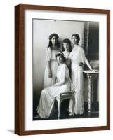 The Four Daughters of Tsar Nicholas II of Russia, 1910S-K von Hahn-Framed Giclee Print