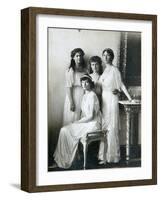 The Four Daughters of Tsar Nicholas II of Russia, 1910S-K von Hahn-Framed Giclee Print