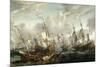 The Four Day's Battle, 1-4 June 1666-Abraham Storck-Mounted Giclee Print